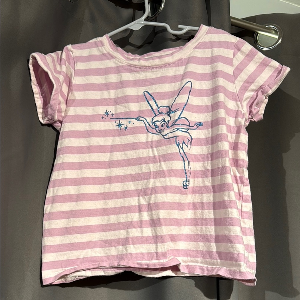 Disney Pink and Blue Tinker bell wide Short Sleeve